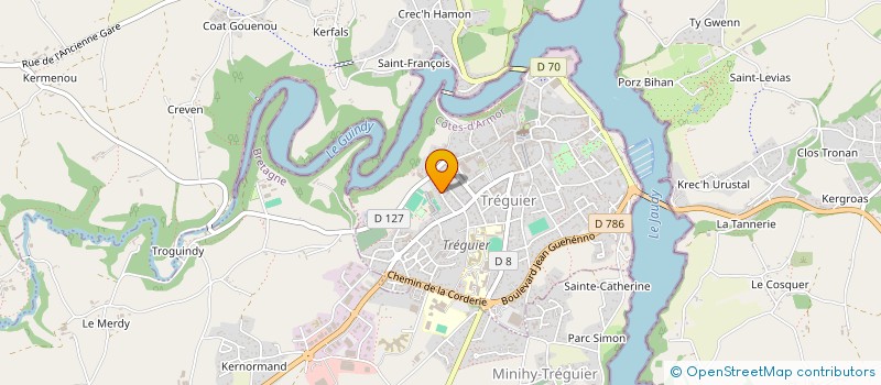 localisation de l'entreprise SCI PETIT PARIS  TREGUIER