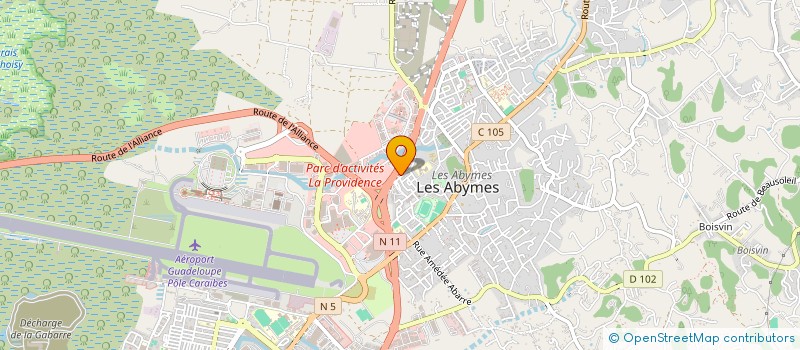 localisation de l'entreprise SCI PETIT-PEROU à LES ABYMES