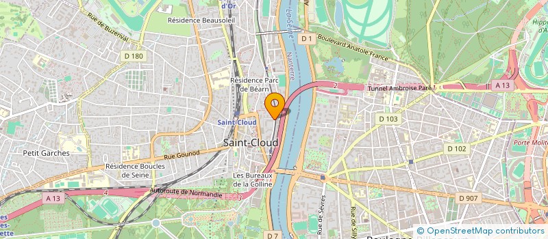 localisation de l'entreprise SCI PETIT PEY DE LANNE SAUBION à SAINT-CLOUD