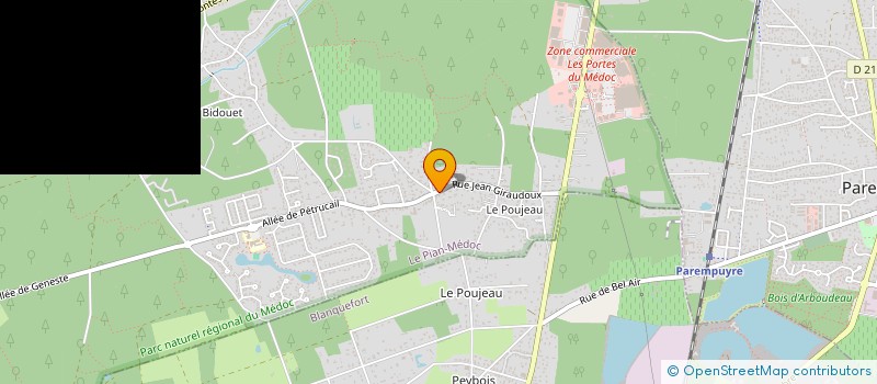 localisation de l'entreprise SCI PETIT PILATRE ROCHE  LE PIAN-MEDOC