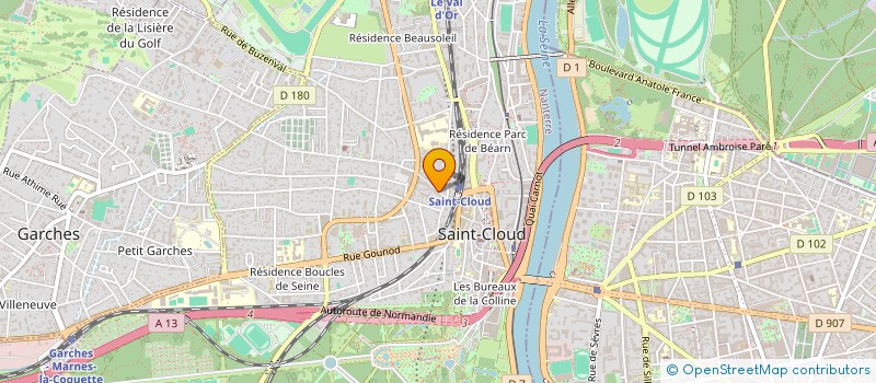 localisation de l'entreprise SCI PETIT POUCET à SAINT-CLOUD