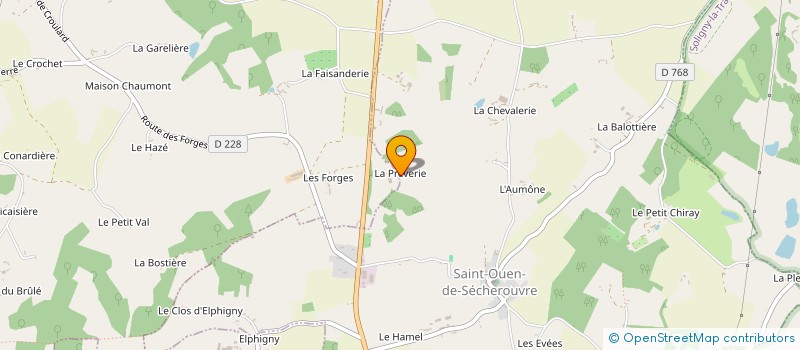 localisation de l'entreprise SCI PETIT PRE à SAINT-OUEN-DE-SECHEROUVRE