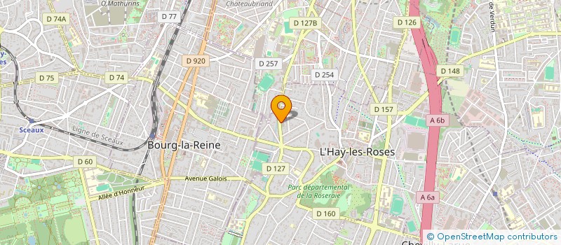 localisation de l'entreprise SCI PETIT ROBINSON  L'HAY-LES-ROSES