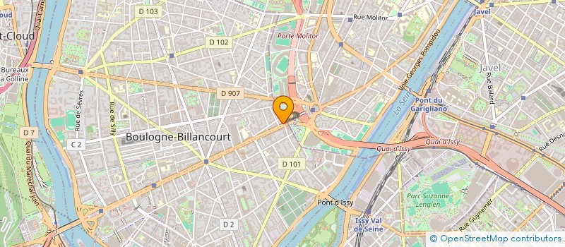 localisation de l'entreprise SCI PETIT SUD à BOULOGNE-BILLANCOURT