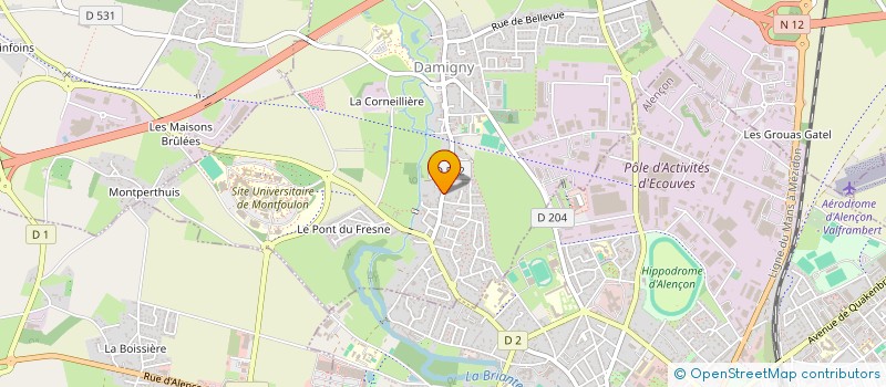 localisation de l'entreprise SCI PETIT VINSON à DAMIGNY