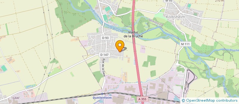 localisation de l'entreprise SCI PETITAUREAU  ERNOLSHEIM-BRUCHE