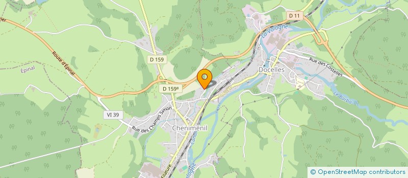 localisation de l'entreprise SCI PETITCOLIN FRERES  DOCELLES