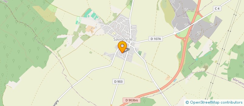 localisation de l'entreprise SCI PETITCOLLEGE  SAVIGNY-LE-SEC