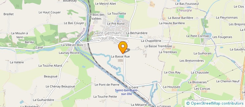 localisation de l'entreprise SCI PETITE FLEUR  SAINT-GERMAIN-SUR-ILLE