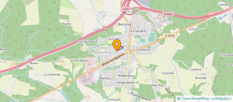 localisation de l'entreprise SCI PETITE LUMIERE à SAINT-GEOURS-DE-MAREMNE