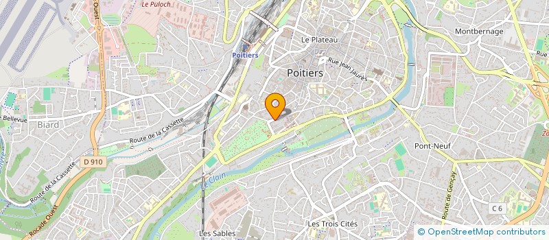 localisation de l'entreprise SCI PETITE MARTINIQUE  POITIERS