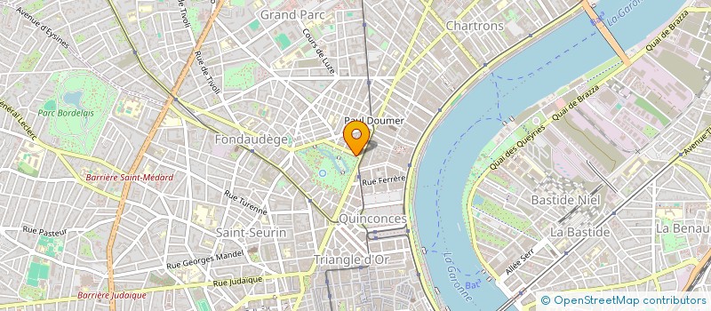 localisation de l'entreprise SCI PETITE MONTAGNE  BORDEAUX