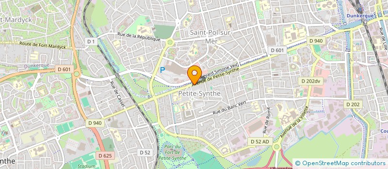 localisation de l'entreprise SCI PETITE SYNTHOISE à DUNKERQUE