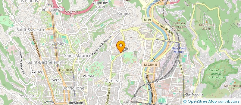 localisation de l'entreprise SCI PETITE VILLA DES ARENES à NICE