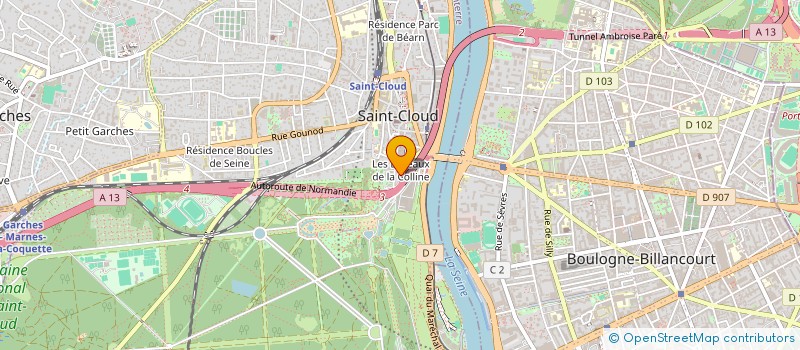localisation de l'entreprise SCI PETITE VILLE à SAINT-CLOUD