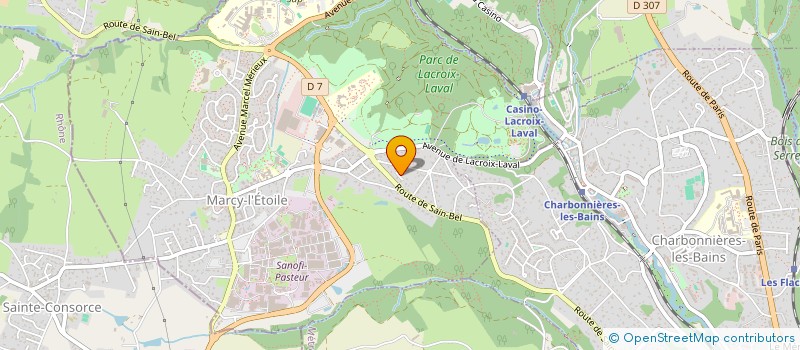 localisation de l'entreprise SCI PETITJEAN  MARCY-L'ETOILE