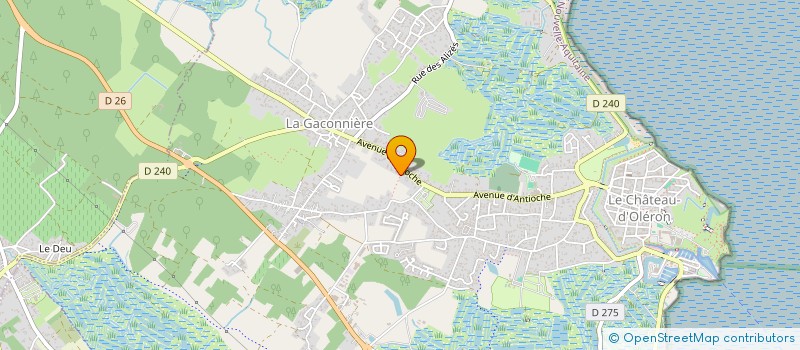 localisation de l'entreprise SCI PETITLOGIS  LE CHATEAU-D'OLERON