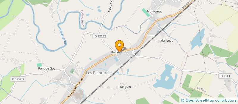 localisation de l'entreprise SCI PETITPAS-BUREAU  LES PEINTURES