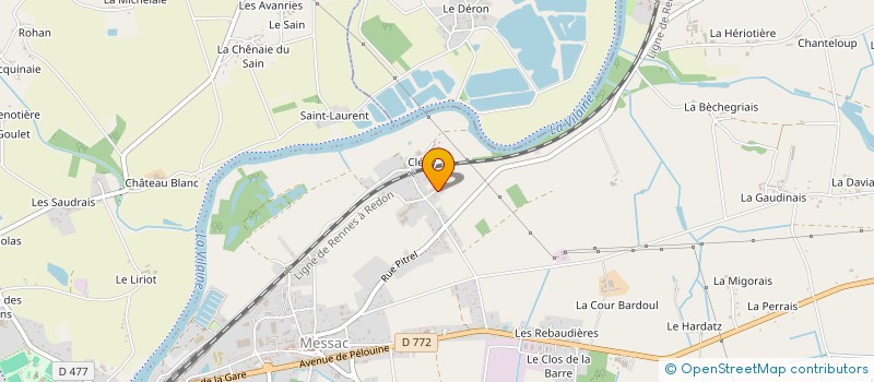 localisation de l'entreprise SCI PETITPIED  GUIPRY-MESSAC