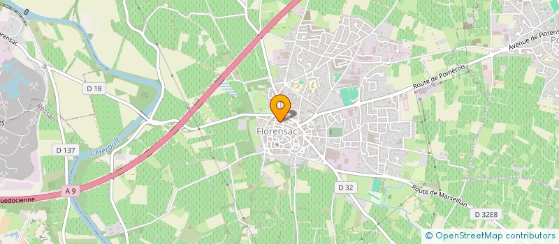 localisation de l'entreprise SCI PETRA  FLORENSAC