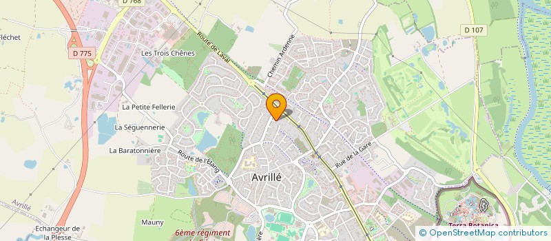 localisation de l'entreprise SCI PETRA SIMGUI à AVRILLE