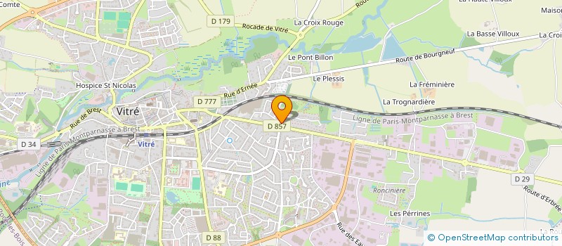 localisation de l'entreprise SCI PETREL 2  VITRE