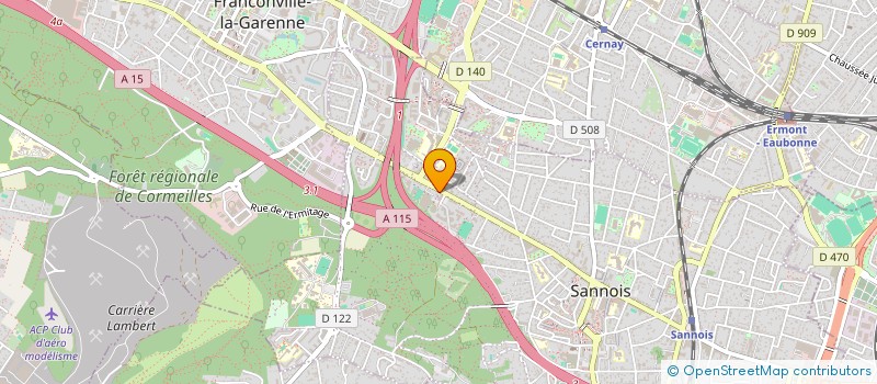 localisation de l'entreprise SCI PETRO  SANNOIS