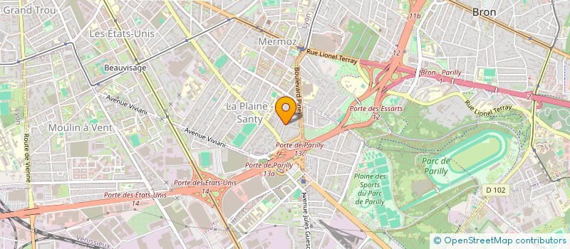 localisation de l'entreprise SCI PETROFF  LYON