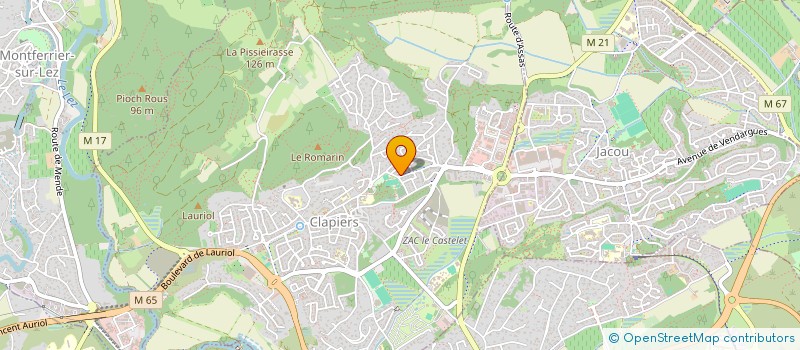 localisation de l'entreprise SCI PETRONILLE  CLAPIERS