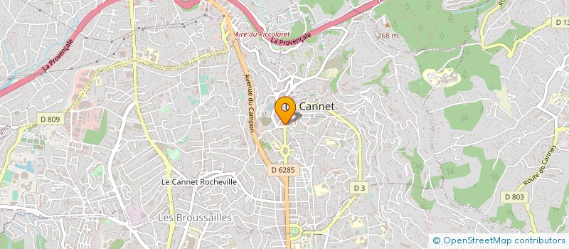 localisation de l'entreprise SCI PETROS BORTOLOTTI à LE CANNET