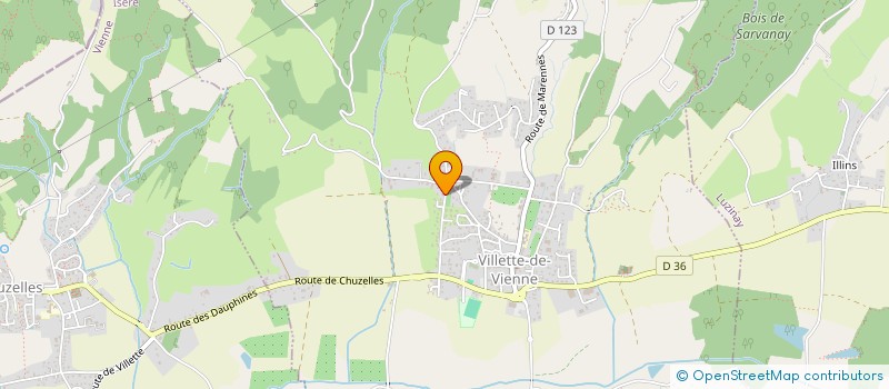 localisation de l'entreprise SCI PETRUCCI  VILLETTE-DE-VIENNE