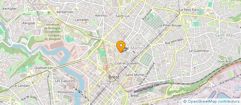 localisation de l'entreprise SCI PETRUS  BREST