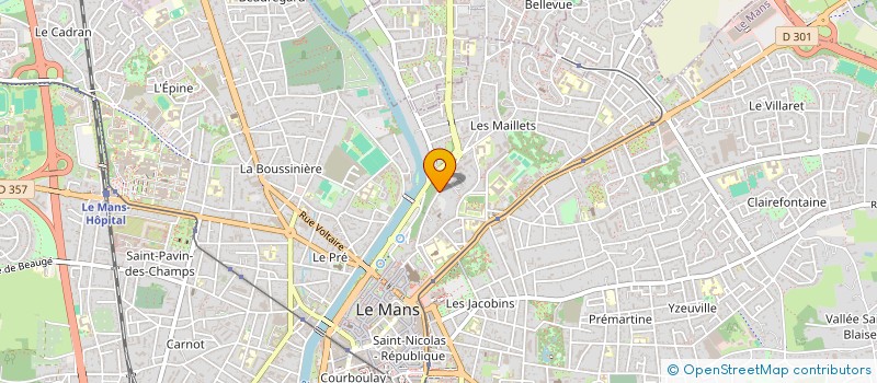 localisation de l'entreprise SCI PETRUS  LE MANS