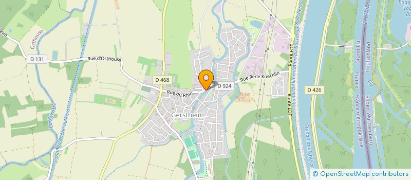 localisation de l'entreprise SCI PETRY 2008  GERSTHEIM