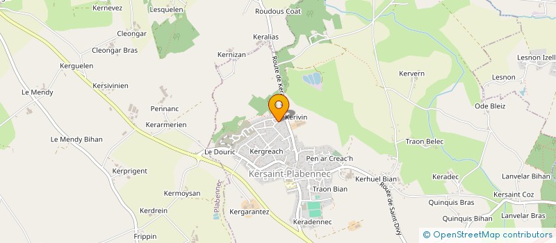 localisation de l'entreprise SCI PETTON & LE GALL  KERSAINT-PLABENNEC
