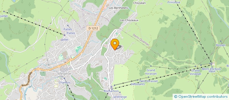 localisation de l'entreprise SCI PETTOREAUX CIMES  MEGEVE