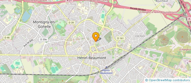 localisation de l'entreprise SCI PEUCEL  HENIN-BEAUMONT