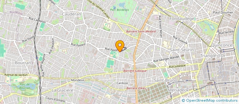 localisation de l'entreprise SCI PEUGUE NICOT  BORDEAUX