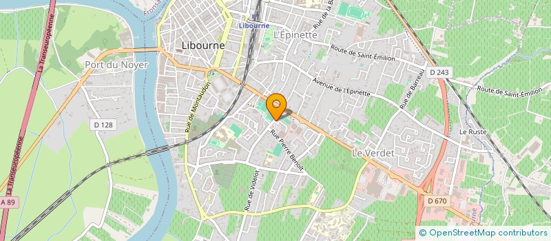 localisation de l'entreprise SCI PEUJARD  LIBOURNE