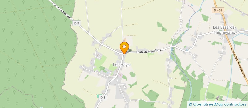 localisation de l'entreprise SCI PEURIOT  LES HAYS