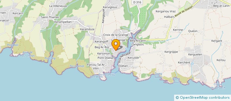 localisation de l'entreprise SCI PEVAR MAB DAOUP  CLOHARS-CARNOET