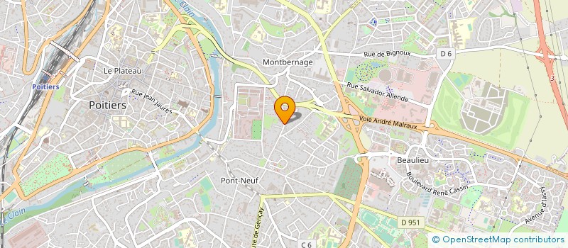 localisation de l'entreprise SCI PEXIVAL à POITIERS