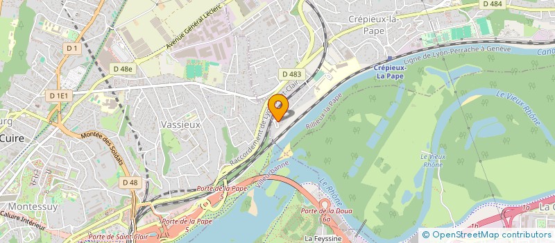 localisation de l'entreprise SCI PEYLET BARLIER  LYON