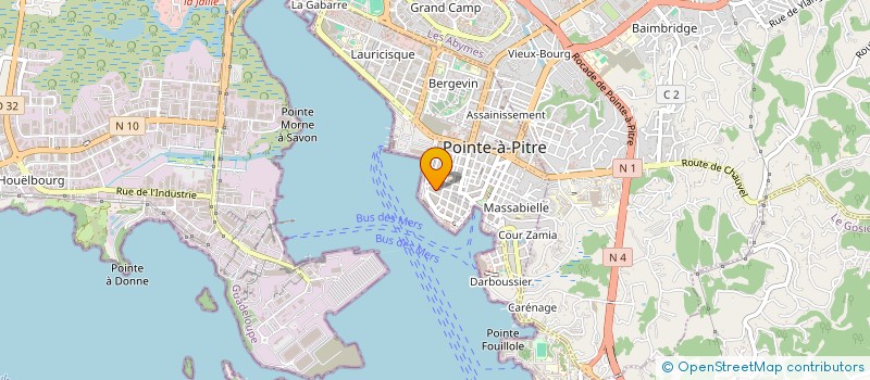 localisation de l'entreprise SCI PEYNIER 30 à POINTE A PITRE