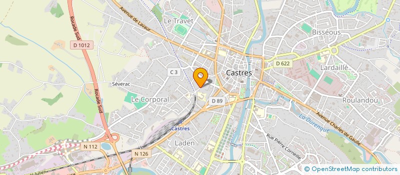 localisation de l'entreprise SCI PEYO  CASTRES