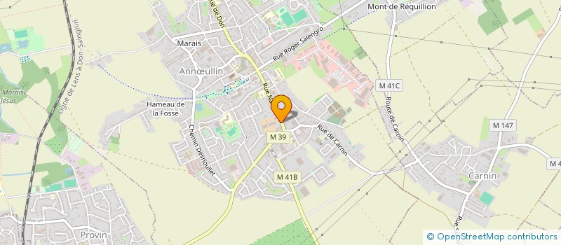 localisation de l'entreprise SCI PEYQUART  ANNULLIN