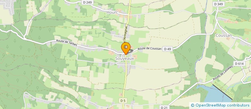 localisation de l'entreprise SCI PEYRADETTE  SOUYEAUX