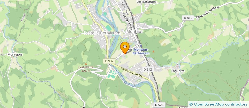 localisation de l'entreprise SCI PEYRAS CAM DE POUM  MONTAUT