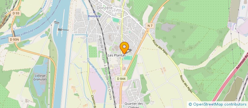 localisation de l'entreprise SCI PEYRAUD  DONZERE