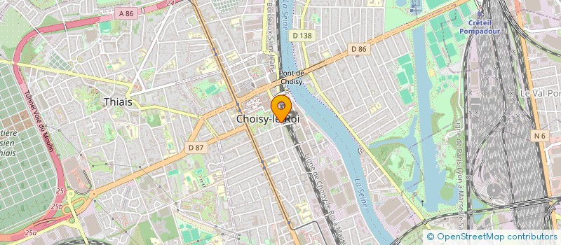 localisation de l'entreprise SCI PEYRAUD à CHOISY-LE-ROI